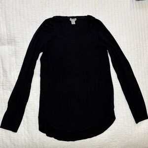 5/$15! Paraphrase Black Long Sleeve Women's Top. Size XS